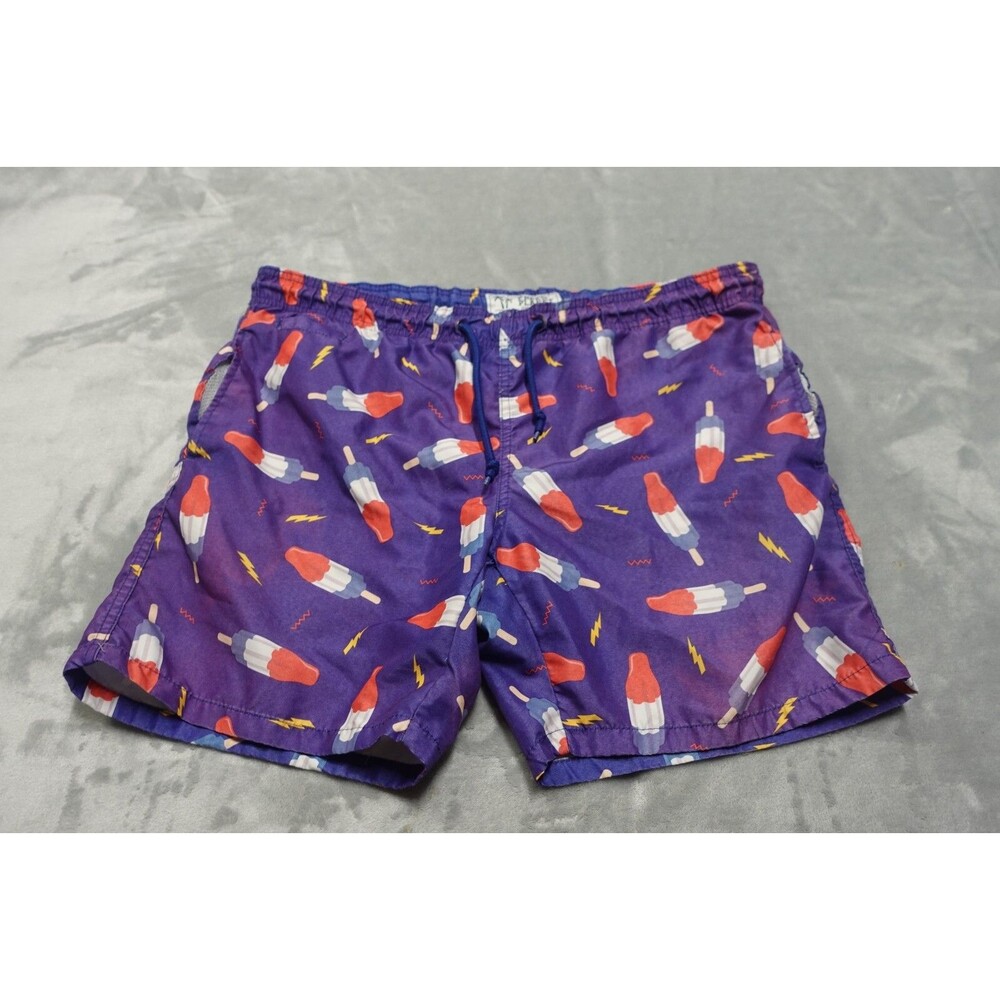 Free Planet Men's Medium Purple Bomb Pop Shorts Swim‎ Trunks